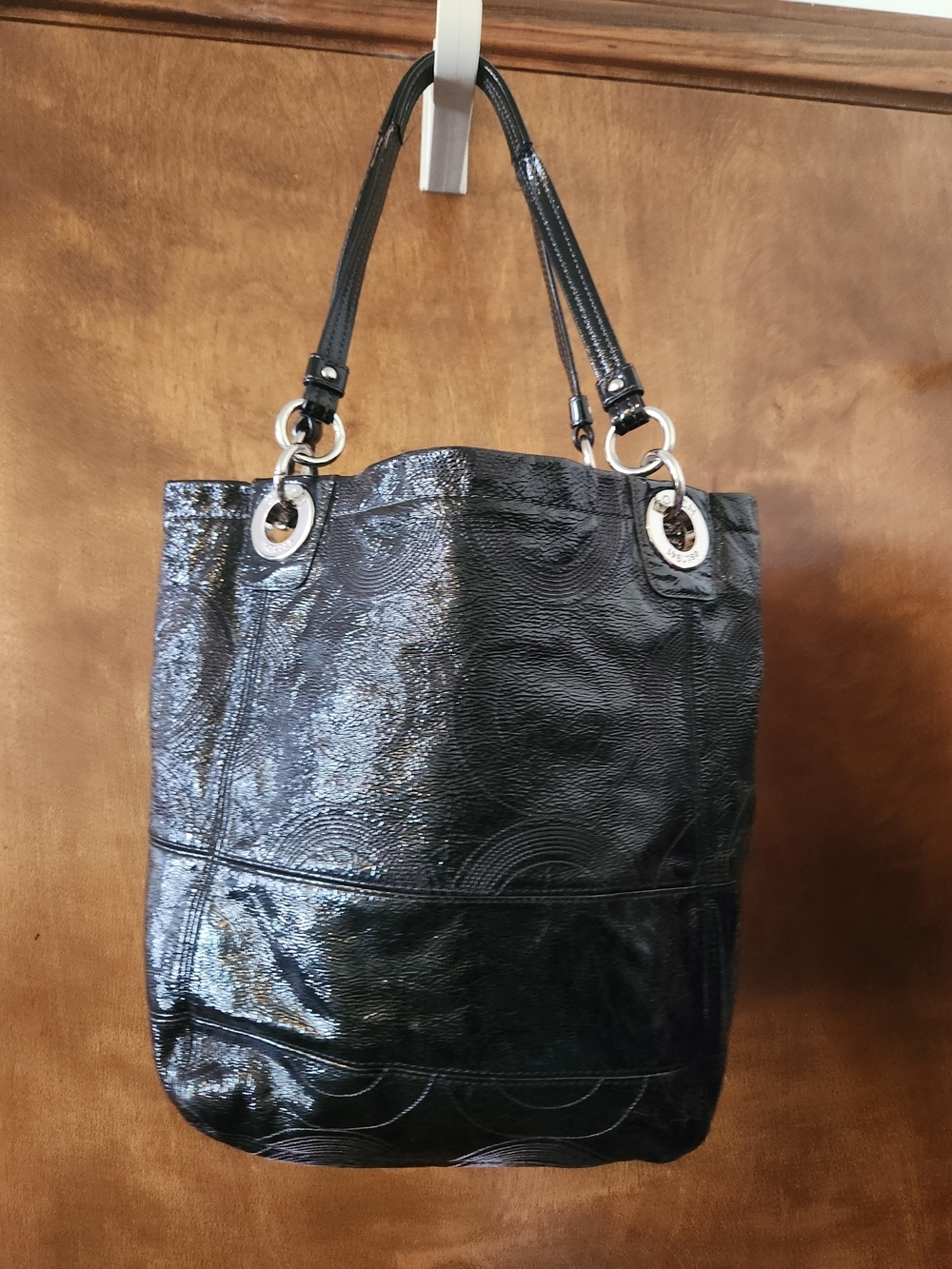 Coach Alex Patent Leather Tote Bag - Picture 4 of 16